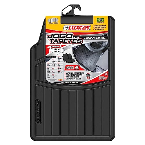 Luxcar tapete de borracha universal série 1 (4 peças)