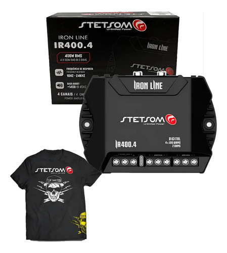 Stetsom IR 400.4 400W RMS 4 canais