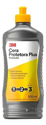 3M Cera Líquida Protetora Plus Auto Brilho 500 ml